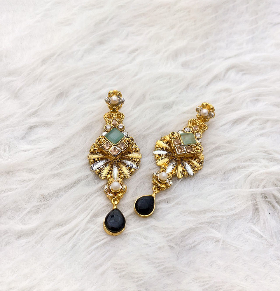 Cleopatra's Midnight Oasis Earrings