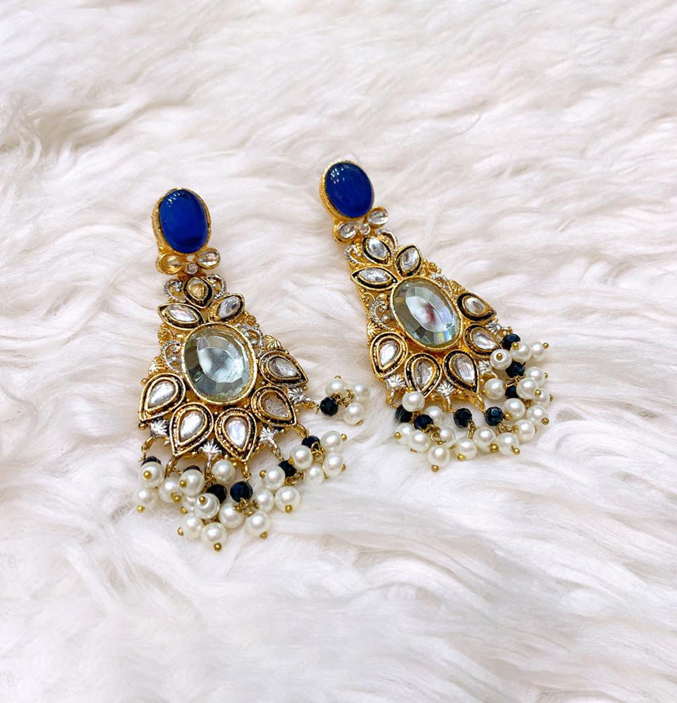 Cleopatra's Lotus Chandelier Earrings