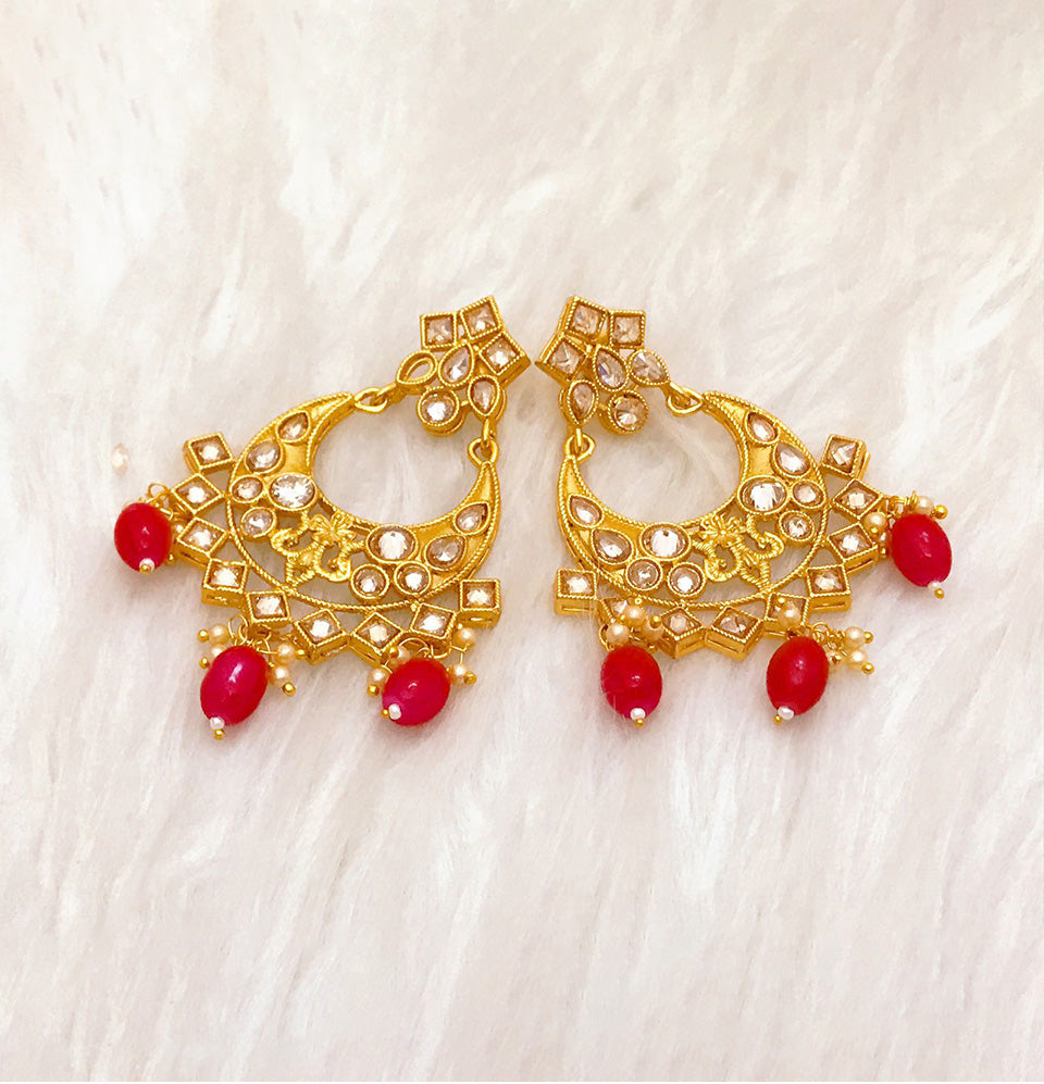 Regal Crescent Festive Earrings