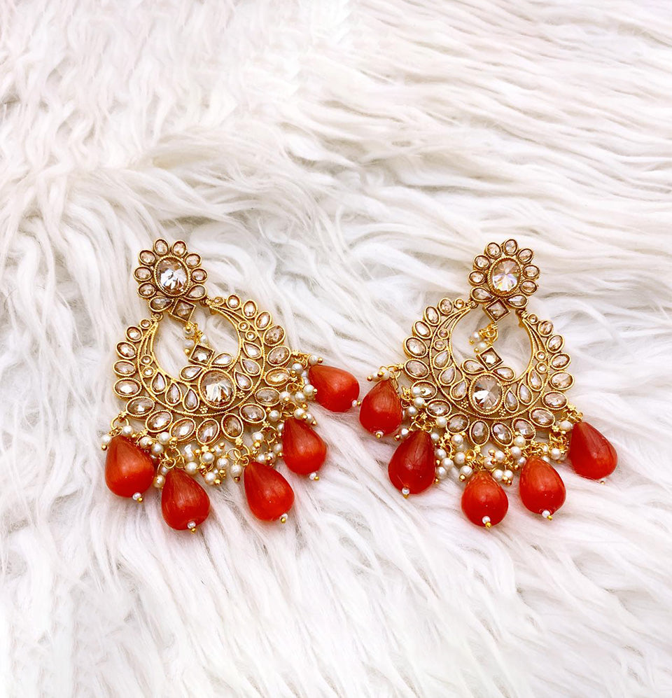 Sunset Bliss Chandbali Earrings