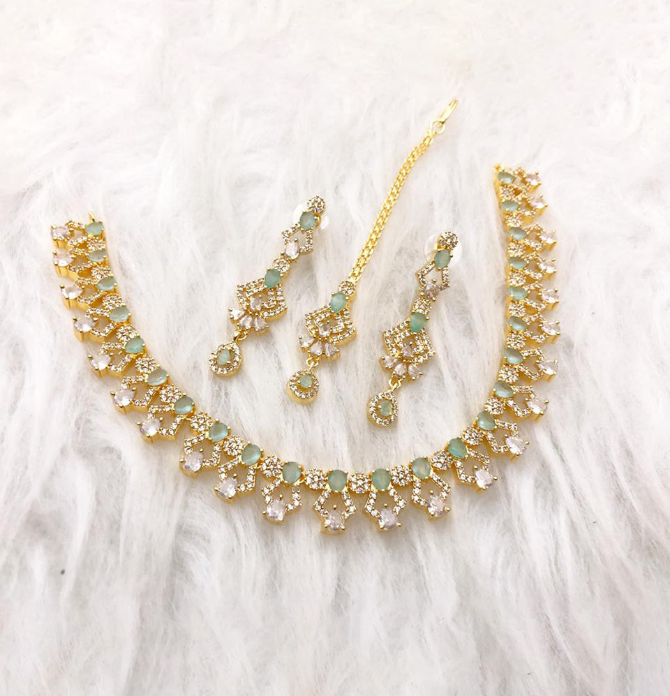 One Carat Blossom Necklace Set