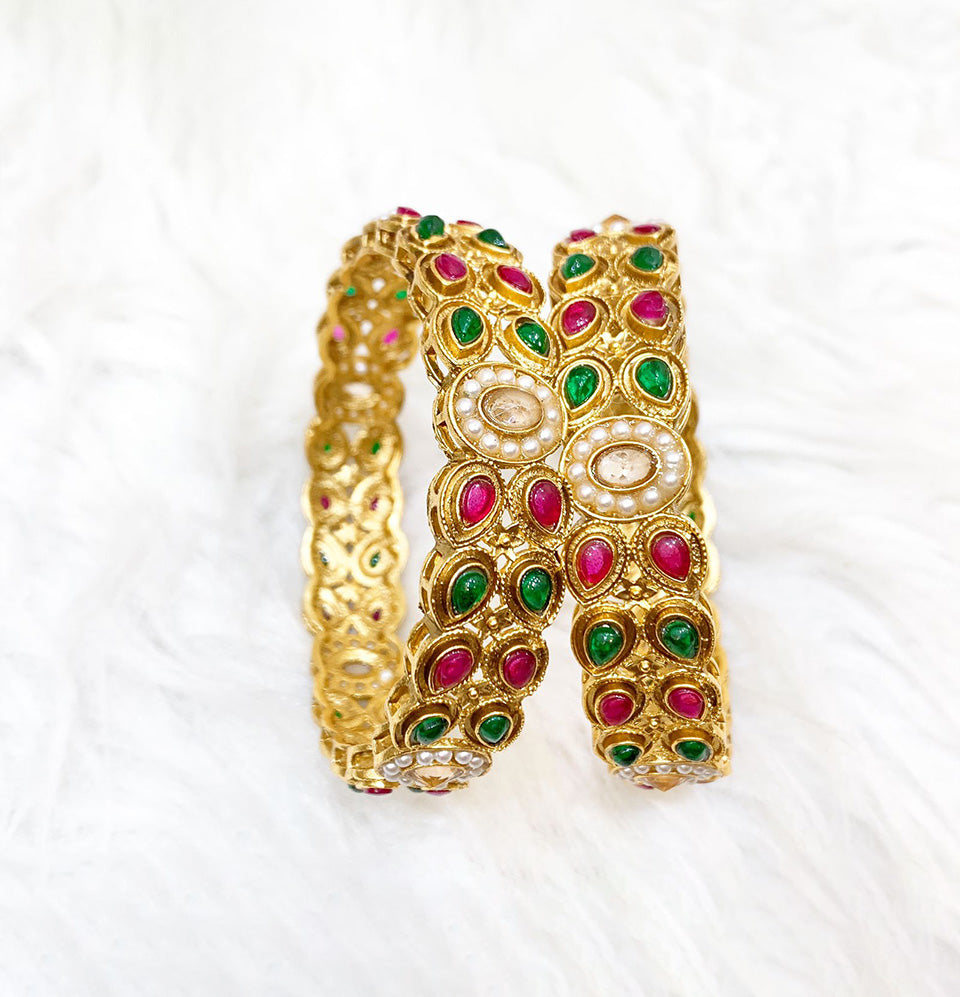 Ruby Lotus Empress Bangles