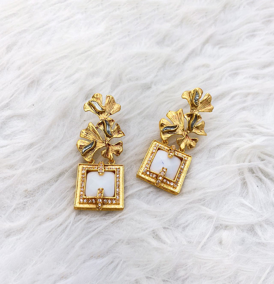 Nile Lotus Treasure Earrings