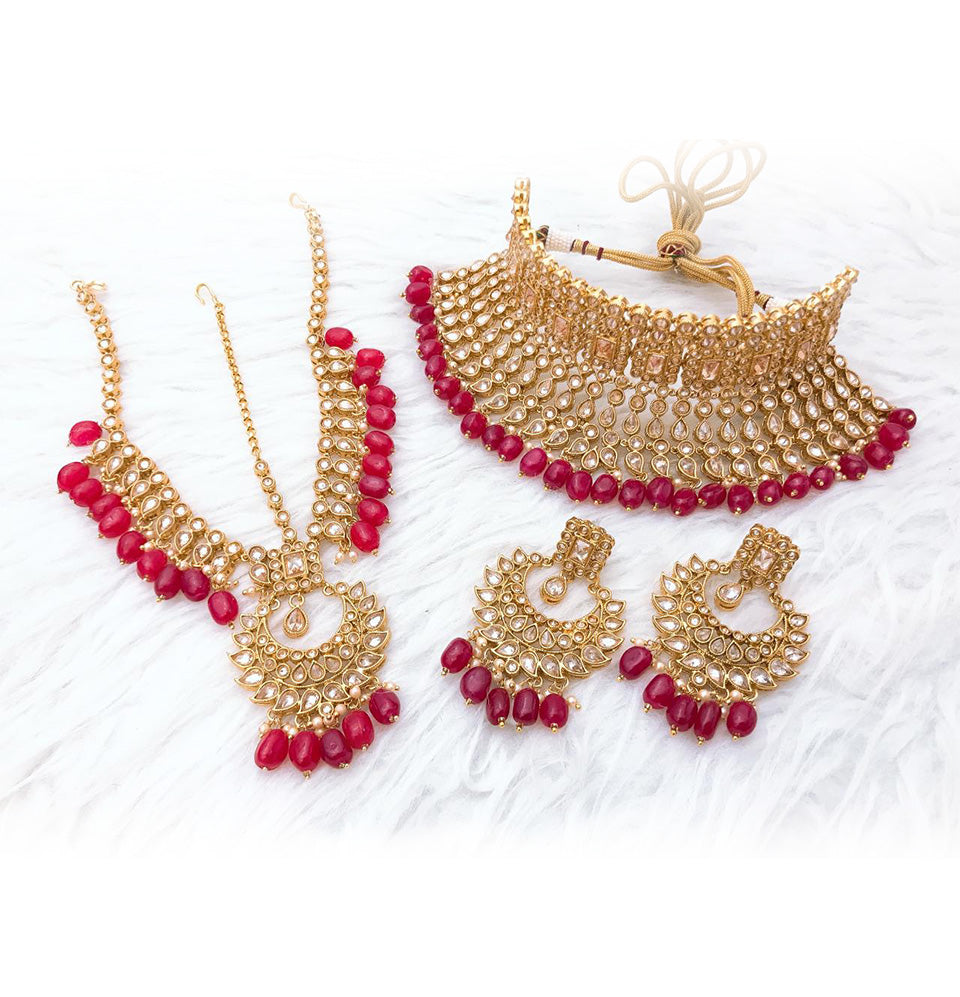 Ruby Radiance Bridal Set