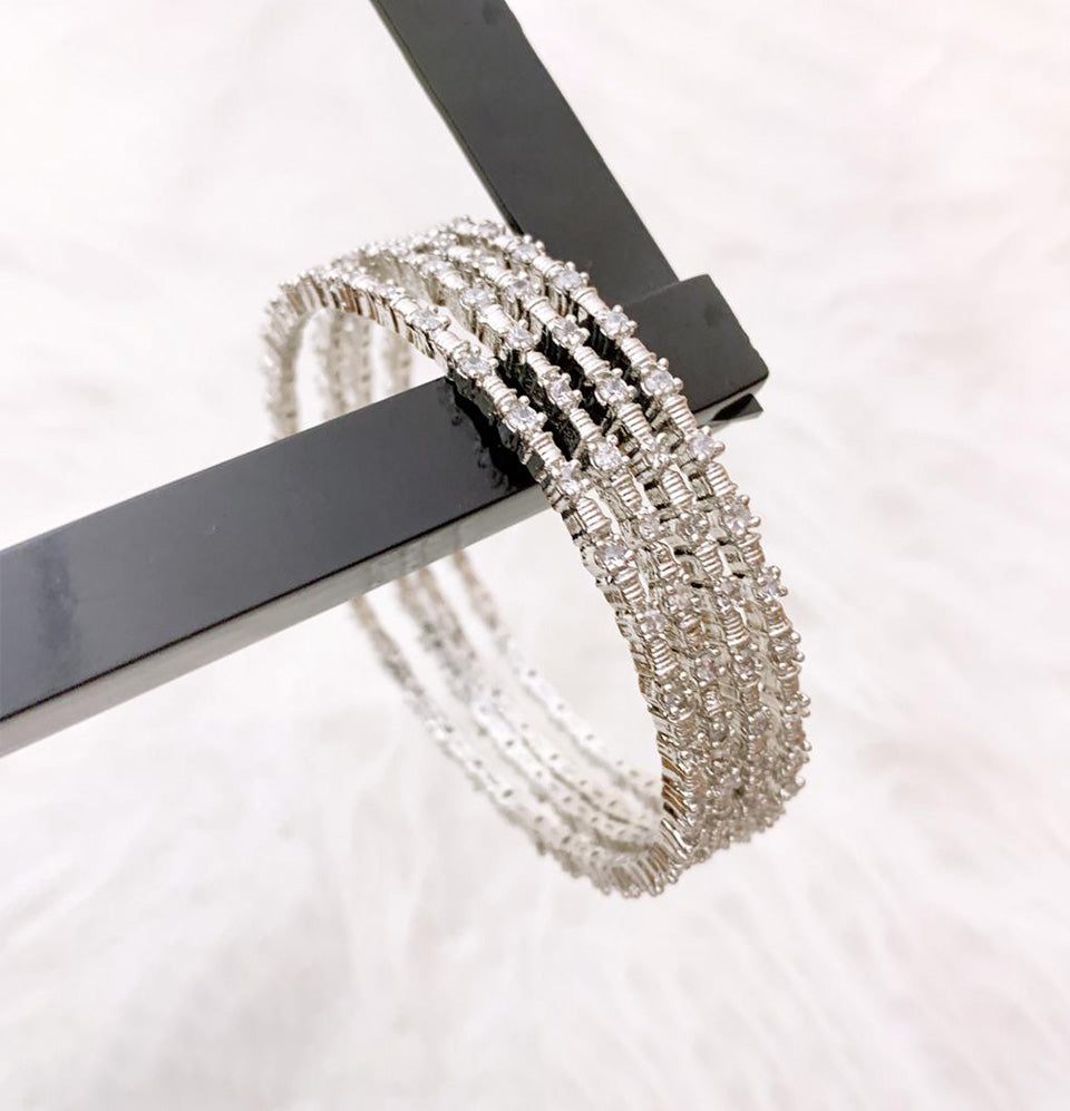 Starlight Cascade Diamond Bangle Set