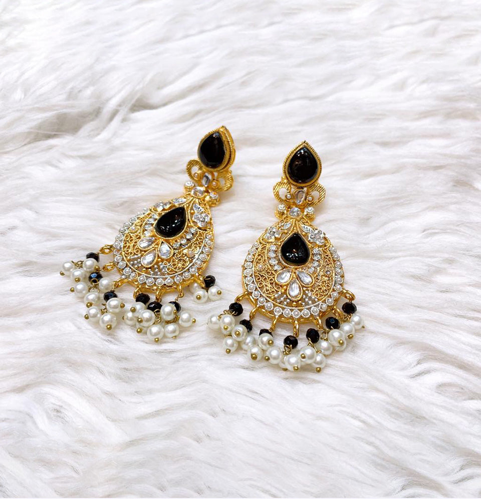 Cleopatra's Lotus Chandelier Earrings