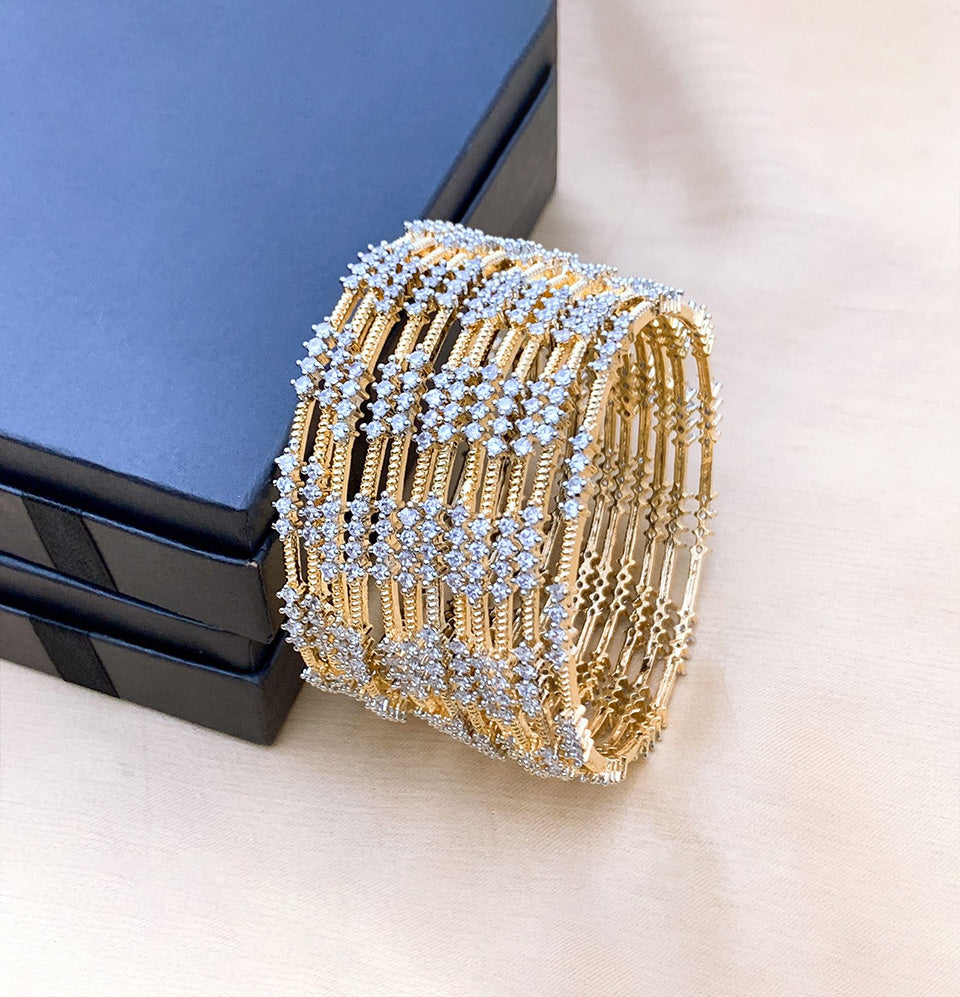 Starlight Lace Diamond Bangle Set