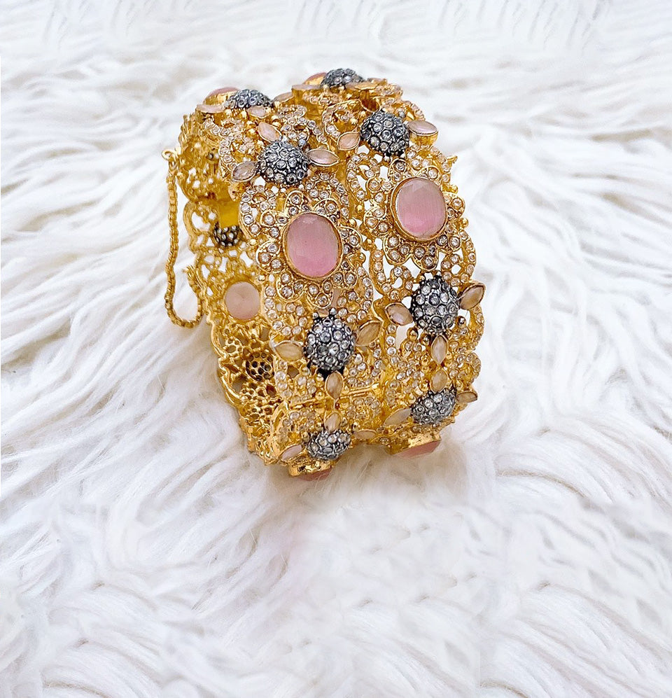 Blush Elegance Floral Kada